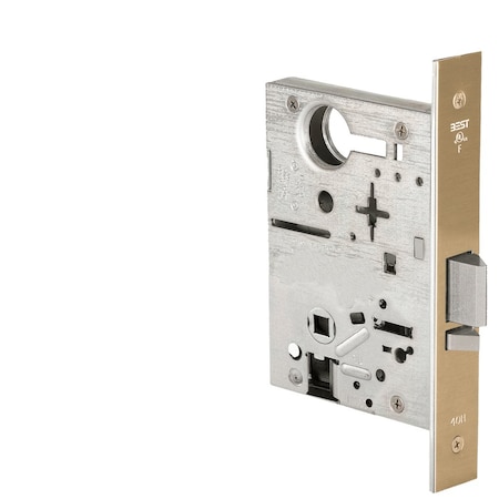 Best Grade 1 Storeroom Mortise Lockbody Only, Satin Brass Finish, Field Reversible 45HCAD606